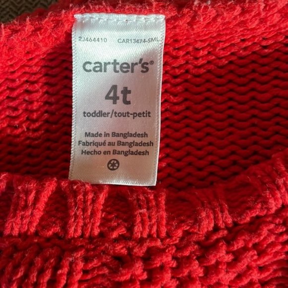 Carters red sweater dress…perfect for Christmas. - Picture 2 of 3
